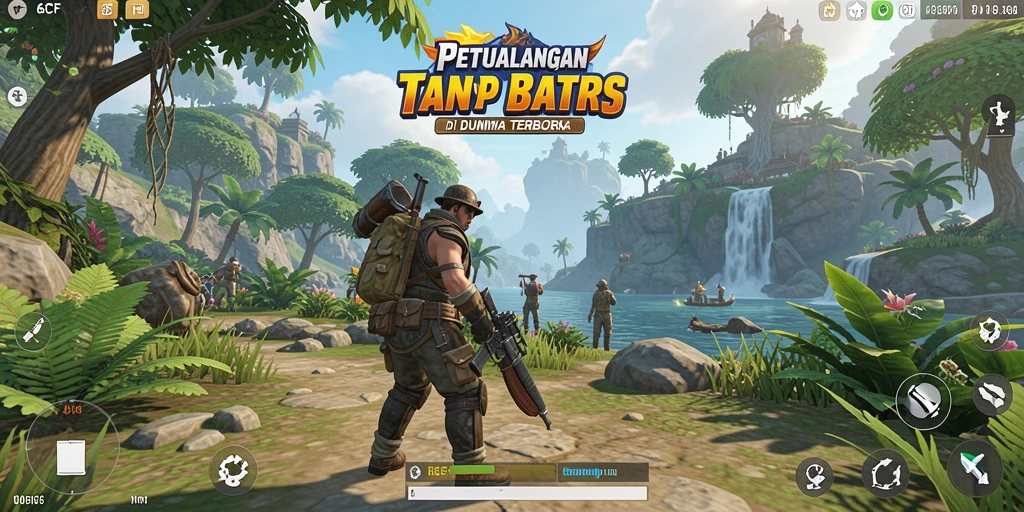 Screenshot 6CF menampilkan aksi mendebarkan dalam dunia terbuka.