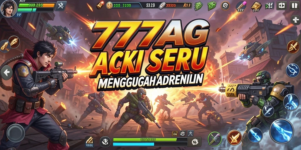 Tampilan gameplay 777AG yang menegangkan dengan aksi berkecepatan tinggi.