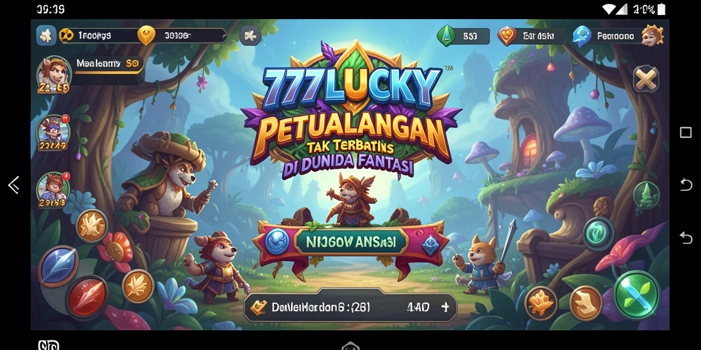 Tampilan gameplay mendebarkan di dunia fantasi 777LUCKY.