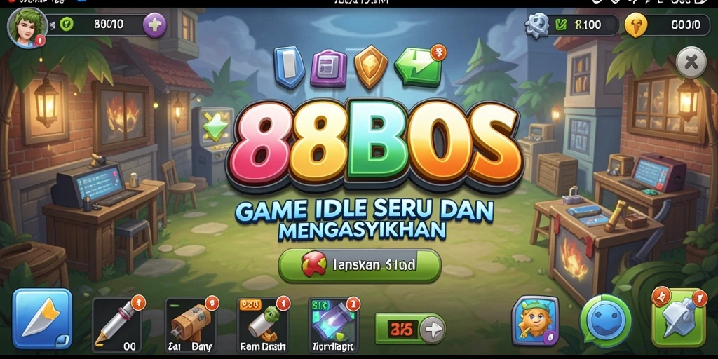 Tampilan gameplay Idle yang menarik dalam 88BOS.