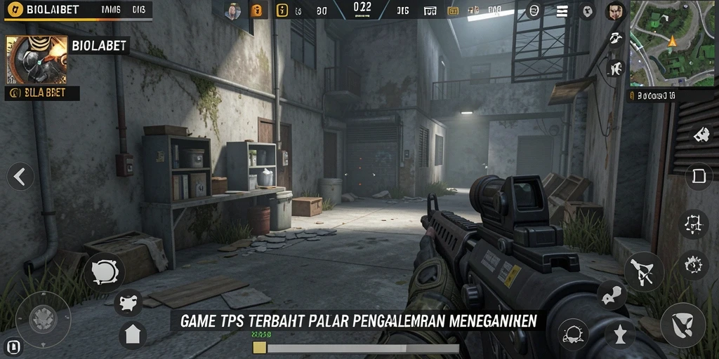 Gameplay intens dalam game TPS BIOLABET yang seru.