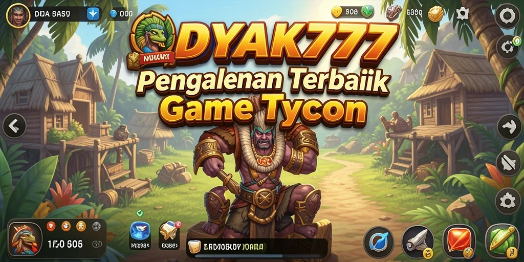 Tangkapan layar utama DAYAK777 yang menunjukkan gameplay Tycoon yang mendebarkan.