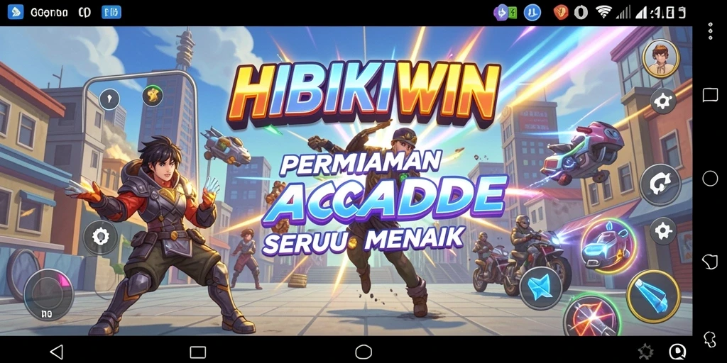 Tampilan seru gameplay HIBIKIWIN yang menantang dan menghibur.