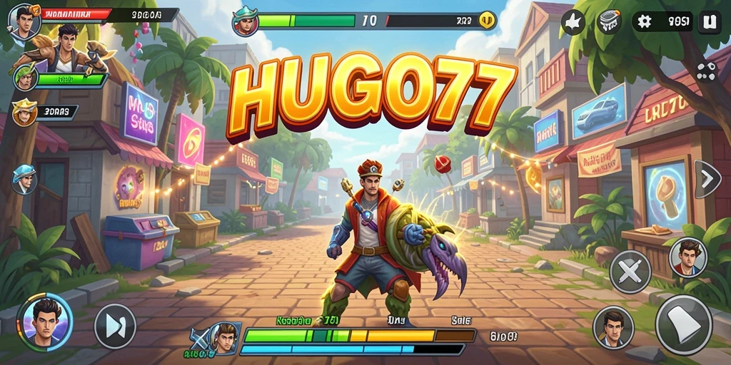 Screenshot gameplay HUGO77 yang memukau dan seru.