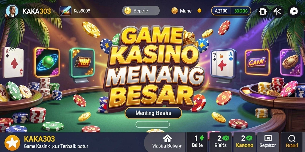 Gameplay seru KAKA303 dengan berbagai pilihan permainan Kasino.
