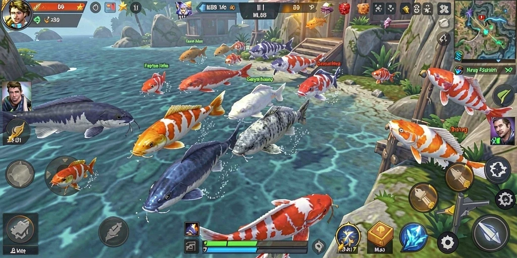 Tampilan menarik dari gameplay Tembak Ikan MLBB8.