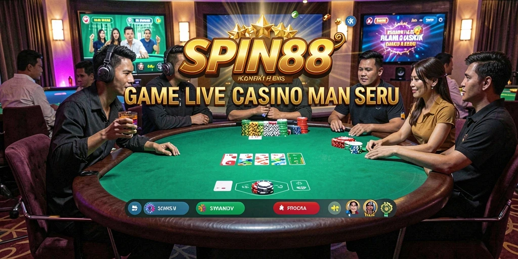Tampilan gameplay Live Casino di SPIN88 yang menakjubkan dan interaktif.