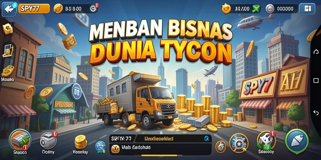 Tampilan gameplay SPY77 yang mendebarkan dalam membangun bisnis.