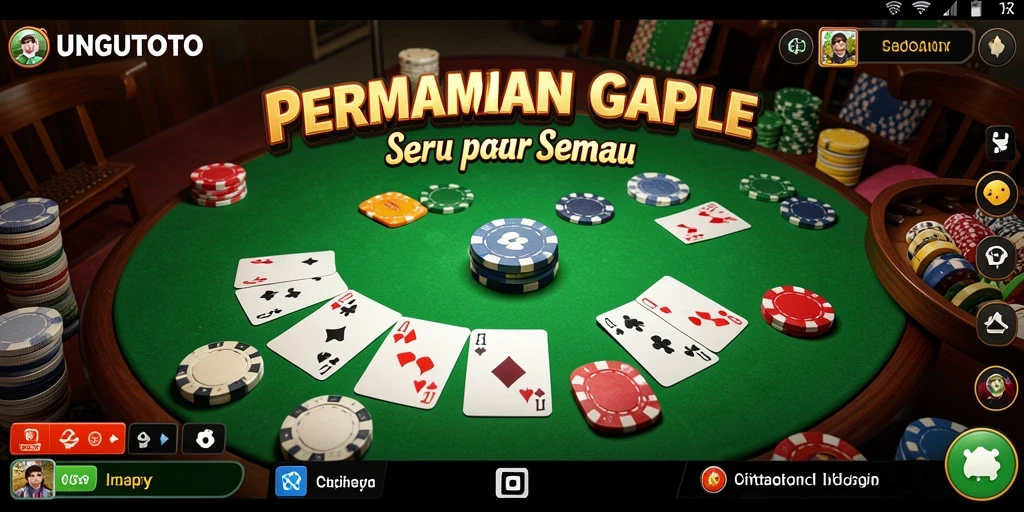 Tampilan gameplay seru UNGUTOTO dengan pemain yang bersaing.