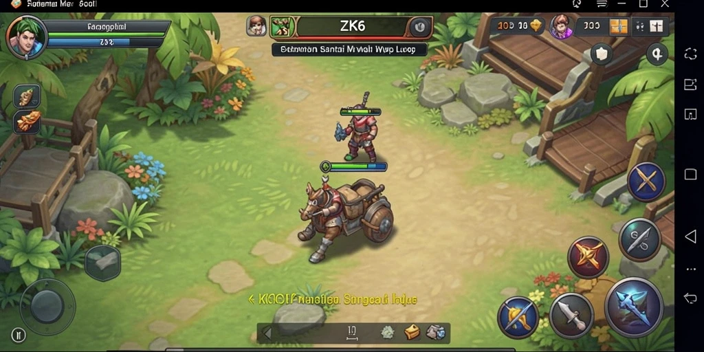 Tangkapan layar menunjukkan gameplay seru ZK6 yang santai.