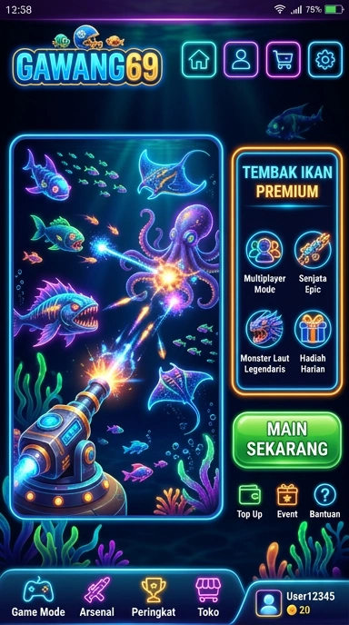 Tampilan utama aplikasi gawang69 yang sederhana dan menarik.